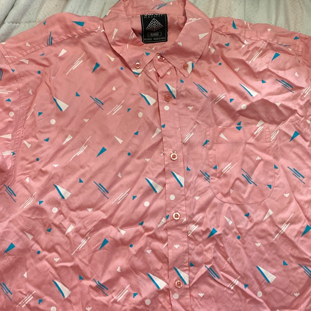 Pink button-up